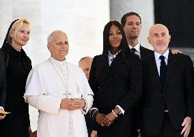Naomi Campbell Meets Pope Leo XIV - Vatican