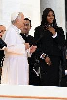 Naomi Campbell Meets Pope Leo XIV - Vatican