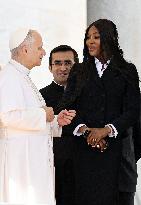Naomi Campbell Meets Pope Leo XIV - Vatican