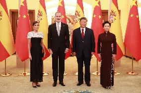 Second Day Of The King And Queen's State Trip To China