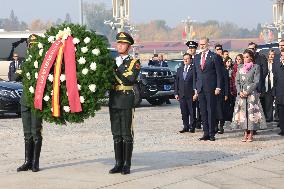 Second Day Of The King And Queen's State Trip To China