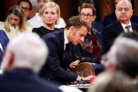 President Macron Meets Readers of La Depeche du Midi - Toulouse