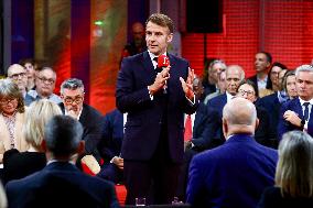 President Macron Meets Readers of La Depeche du Midi - Toulouse