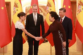 Second Day Of The King And Queen's State Trip To China