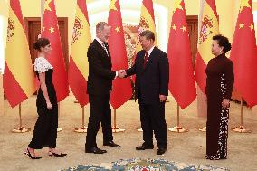 Second Day Of The King And Queen's State Trip To China