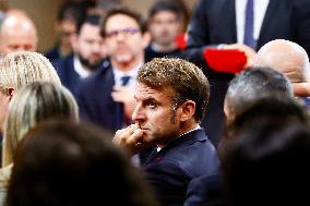 President Macron Meets Readers of La Depeche du Midi - Toulouse