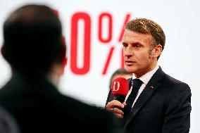 President Macron Meets Readers of La Depeche du Midi - Toulouse