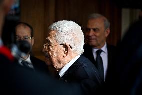 Yael Braun-Pivet Welcomes Mahmoud Abbas At The National Assembly - Paris