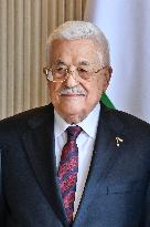 Yael Braun-Pivet Welcomes Mahmoud Abbas At The National Assembly - Paris