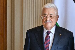 Yael Braun-Pivet Welcomes Mahmoud Abbas At The National Assembly - Paris