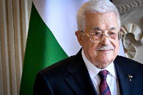 Yael Braun-Pivet Welcomes Mahmoud Abbas At The National Assembly - Paris