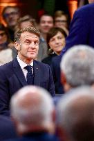 President Macron Meets Readers of La Depeche du Midi - Toulouse
