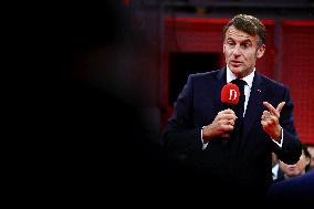 President Macron Meets Readers of La Depeche du Midi - Toulouse