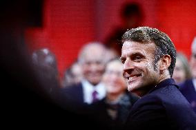 President Macron Meets Readers of La Depeche du Midi - Toulouse