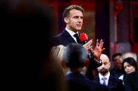President Macron Meets Readers of La Depeche du Midi - Toulouse