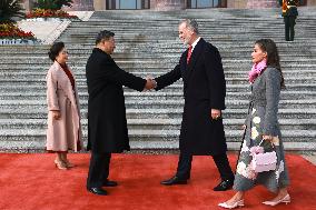 Second day of the King and Queen's state trip to China