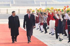 Second day of the King and Queen's state trip to China