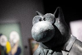 Exhibition of Philippe Geluck - Paris AJ