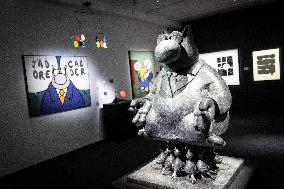 Exhibition of Philippe Geluck - Paris AJ