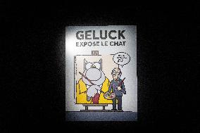 Exhibition of Philippe Geluck - Paris AJ