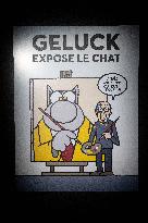 Exhibition of Philippe Geluck - Paris AJ