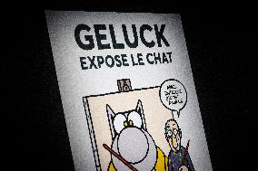 Exhibition of Philippe Geluck - Paris AJ