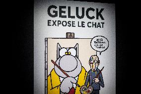 Exhibition of Philippe Geluck - Paris AJ