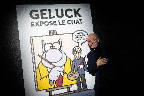 Exhibition of Philippe Geluck - Paris AJ