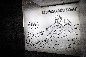 Exhibition of Philippe Geluck - Paris AJ