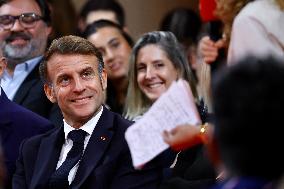 President Macron Meets Readers of La Depeche du Midi - Toulouse