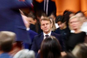 President Macron Meets Readers of La Depeche du Midi - Toulouse