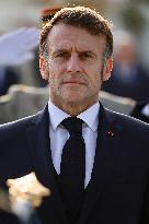 President Macron Arrives at Air Base 101 - Toulouse