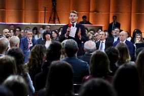 President Macron Meets Readers of La Depeche du Midi - Toulouse