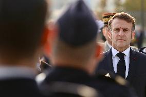 President Macron Arrives at Air Base 101 - Toulouse