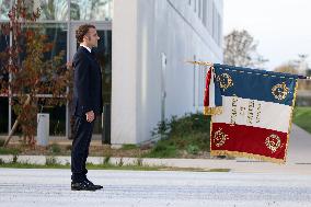 President Macron Arrives at Air Base 101 - Toulouse