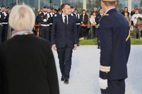 President Macron Arrives at Air Base 101 - Toulouse