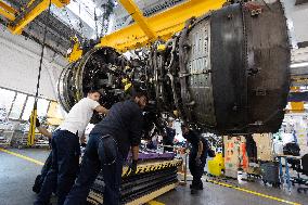 Aircraft Engines Maintenance at Air France Industries site - Orly