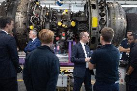 Sebastien Martin visits Air France Industries site - Orly