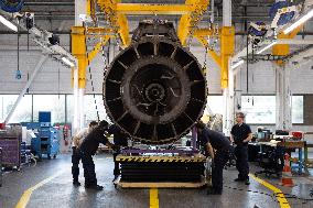 Aircraft Engines Maintenance at Air France Industries site - Orly
