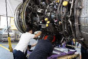 Aircraft Engines Maintenance at Air France Industries site - Orly
