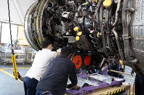 Aircraft Engines Maintenance at Air France Industries site - Orly