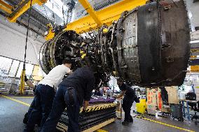 Aircraft Engines Maintenance at Air France Industries site - Orly