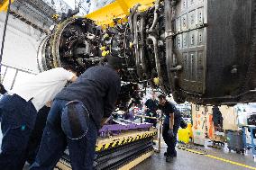 Aircraft Engines Maintenance at Air France Industries site - Orly