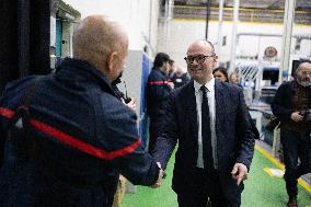 Sebastien Martin visits Air France Industries site - Orly