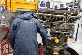 Aircraft Engines Maintenance at Air France Industries site - Orly
