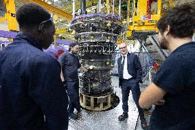 Sebastien Martin visits Air France Industries site - Orly