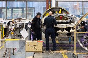 Aircraft Engines Maintenance at Air France Industries site - Orly