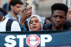Demonstration in Solidarity with The Sudanese People - Rome