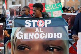 Demonstration in Solidarity with The Sudanese People - Rome