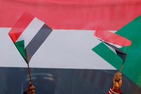 Demonstration in Solidarity with The Sudanese People - Rome